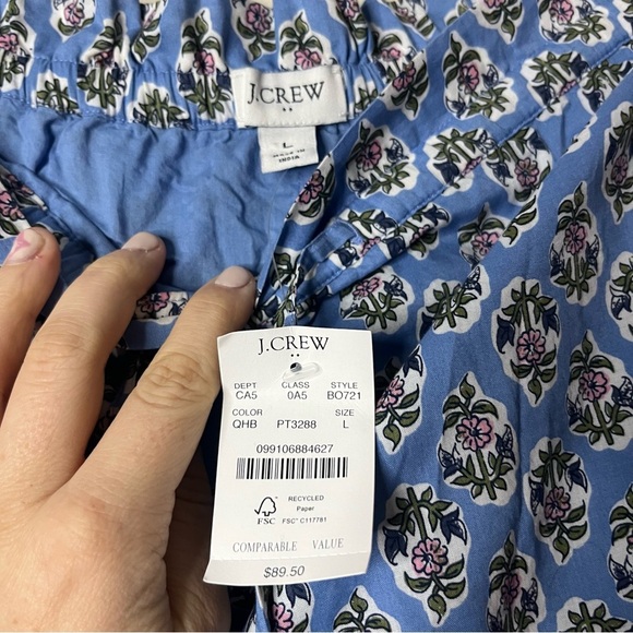 J. CREW FACTORY Floral Prairiecore Coastal Cowgirl Ditsy Ruffle Tiered Skirt - Picture 4 of 6